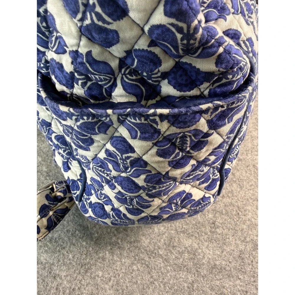 Vera Bradley Backpack Quilted Drawstring Cobalt Tile Lighten Up Summer 2016
